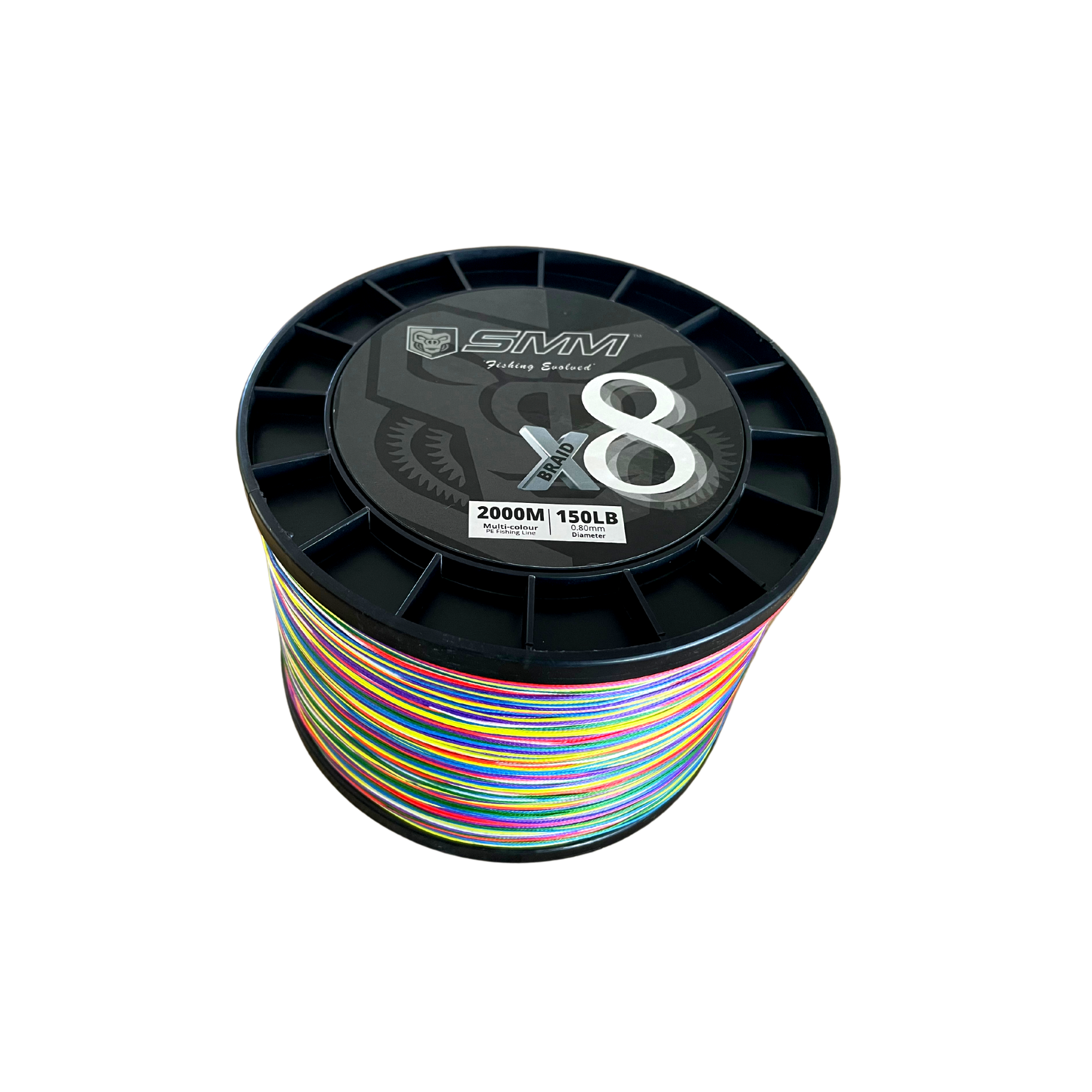 SMM Braid X8 PE 150lb Multicolour 2000m – SeaMonkeyMarine