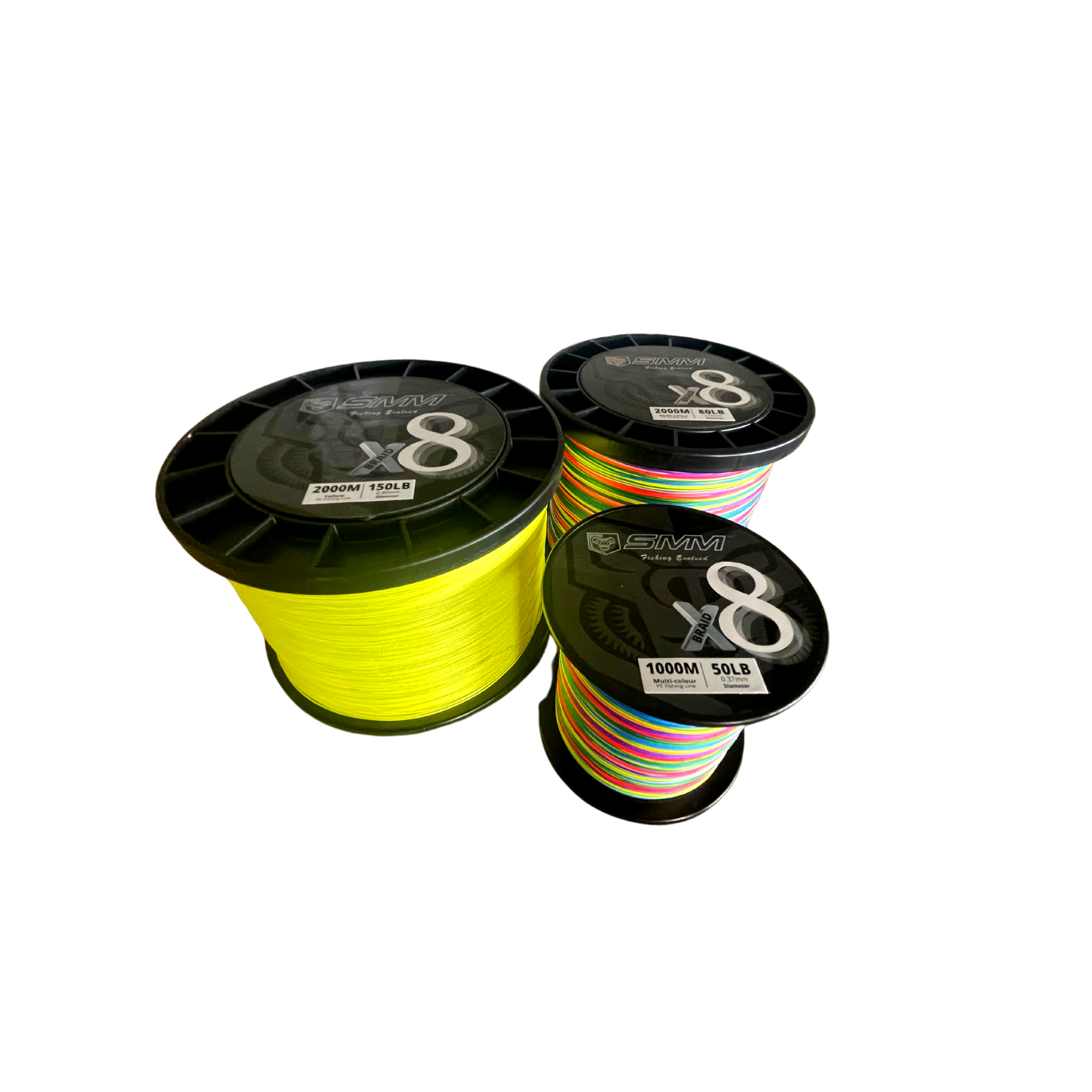 SMM Braid X8 PE 150lb Yellow 2000m – SeaMonkeyMarine