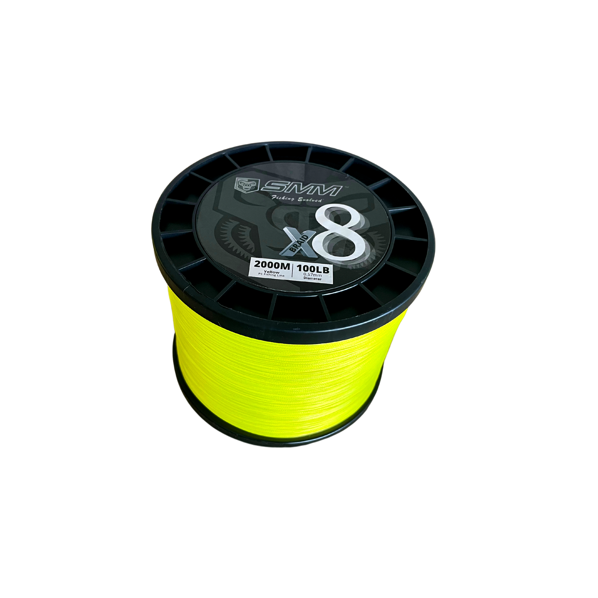 SMM Braid X8 PE 100lb Yellow 2000m